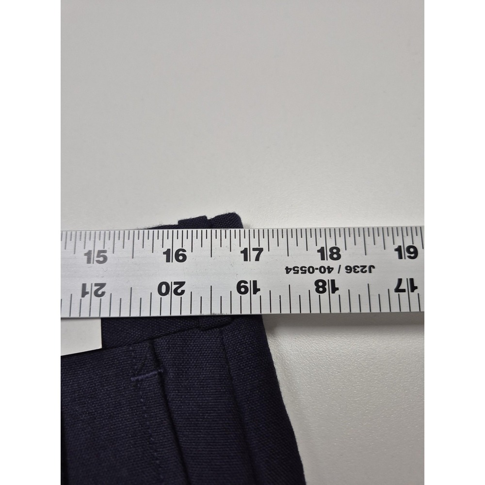 VTG Racquet Club Dress Pants Mens 34x36 Blue Pleated Straight Unhemmed USA - Picture 7 of 11